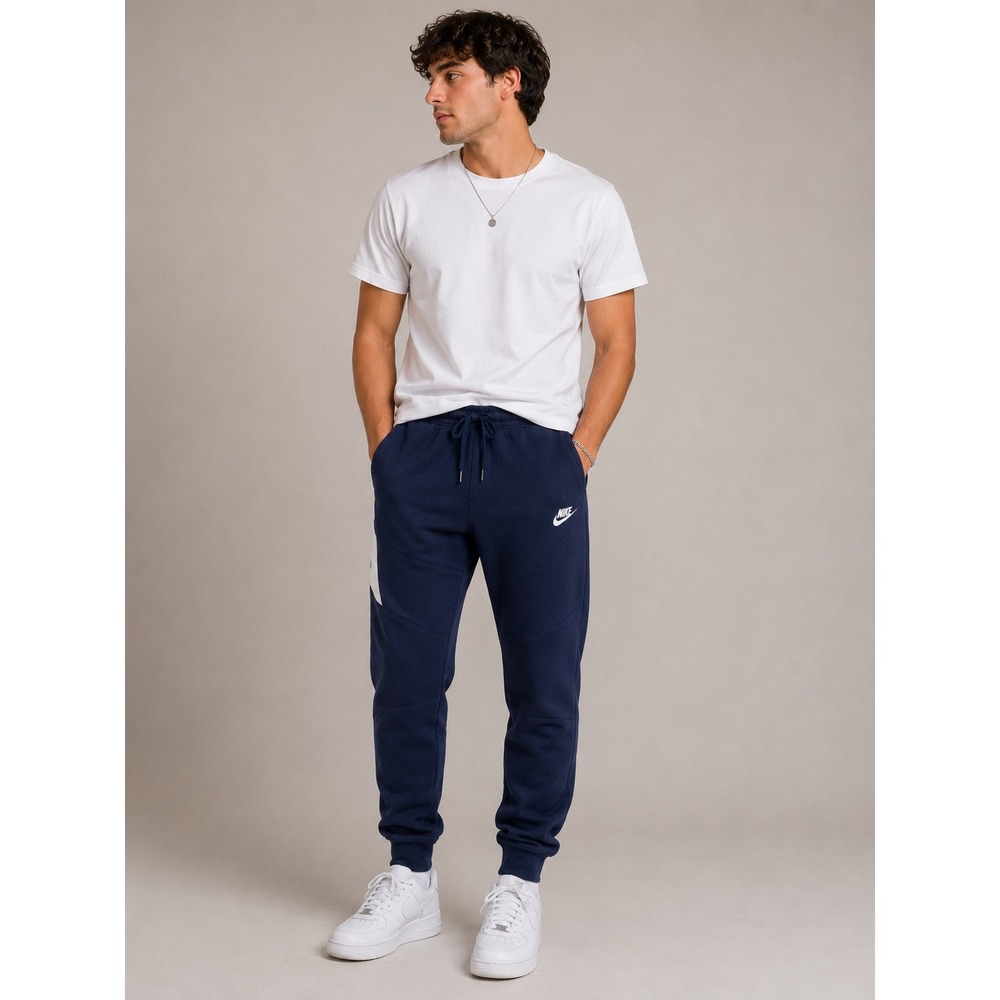 Nike Tech Fleece Jogger Pants Navy Blue Men's Size Large |W1
